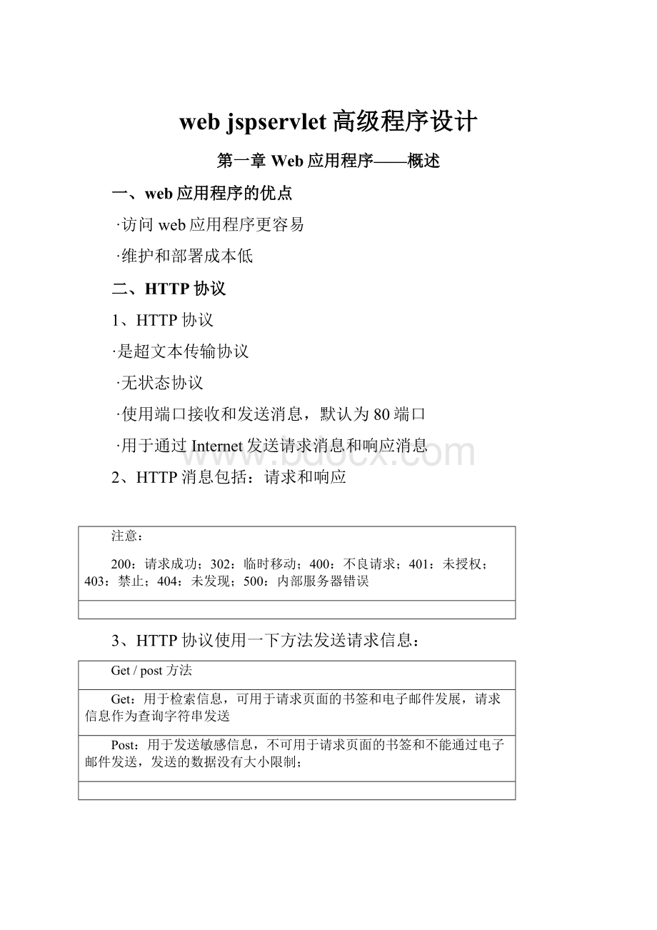 web jspservlet高级程序设计.docx_第1页