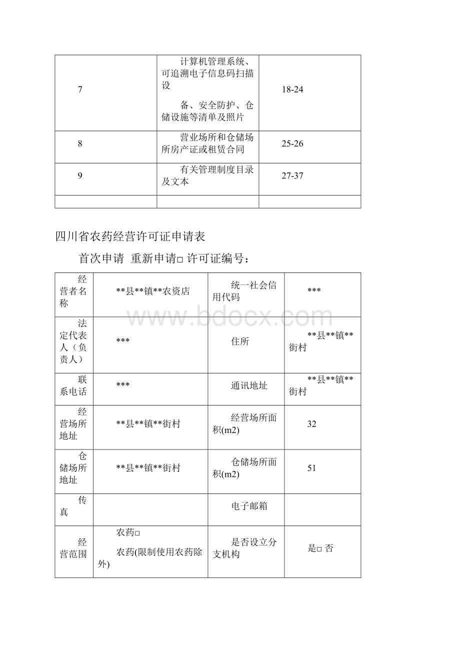 农药经营许可证申请材料样本.docx_第2页