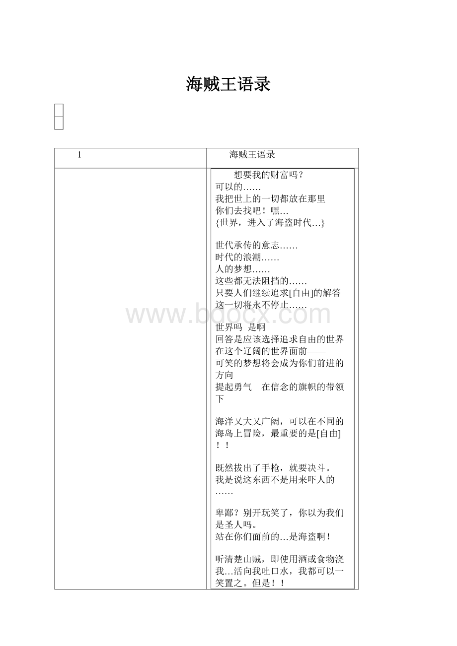 海贼王语录.docx_第1页