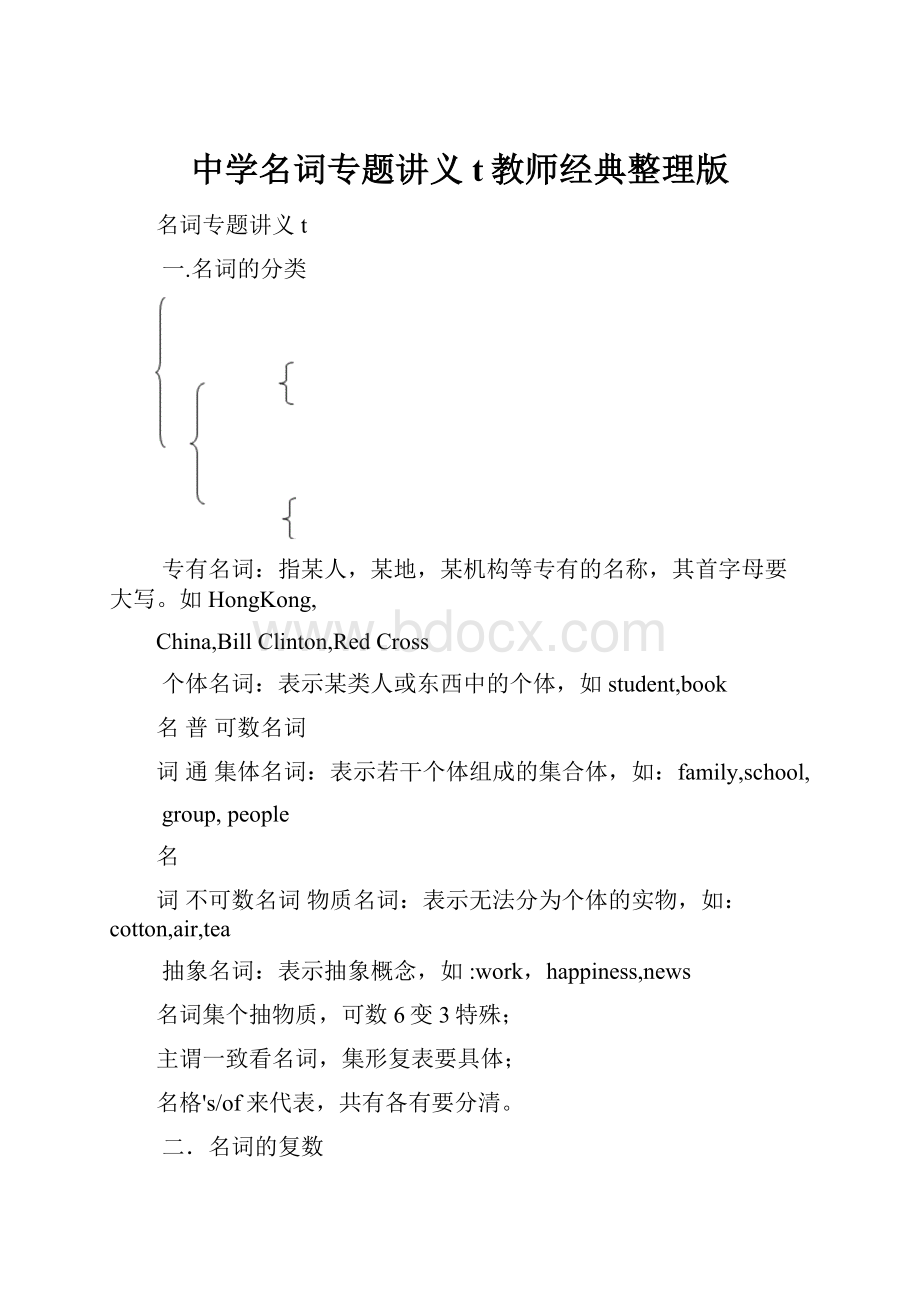 中学名词专题讲义t教师经典整理版.docx