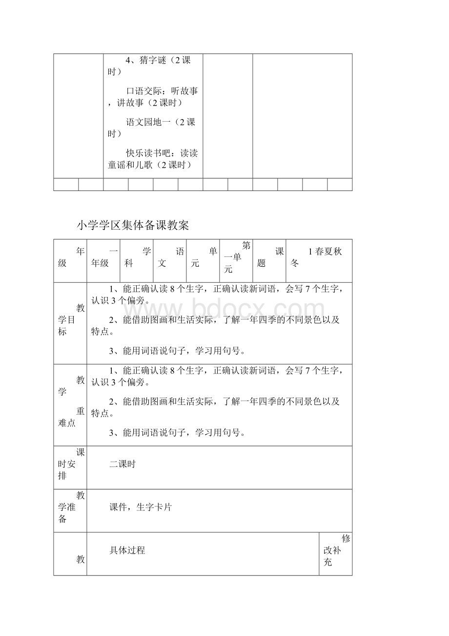 部编版一年级语文下册第1单元集体备课教案.docx_第2页