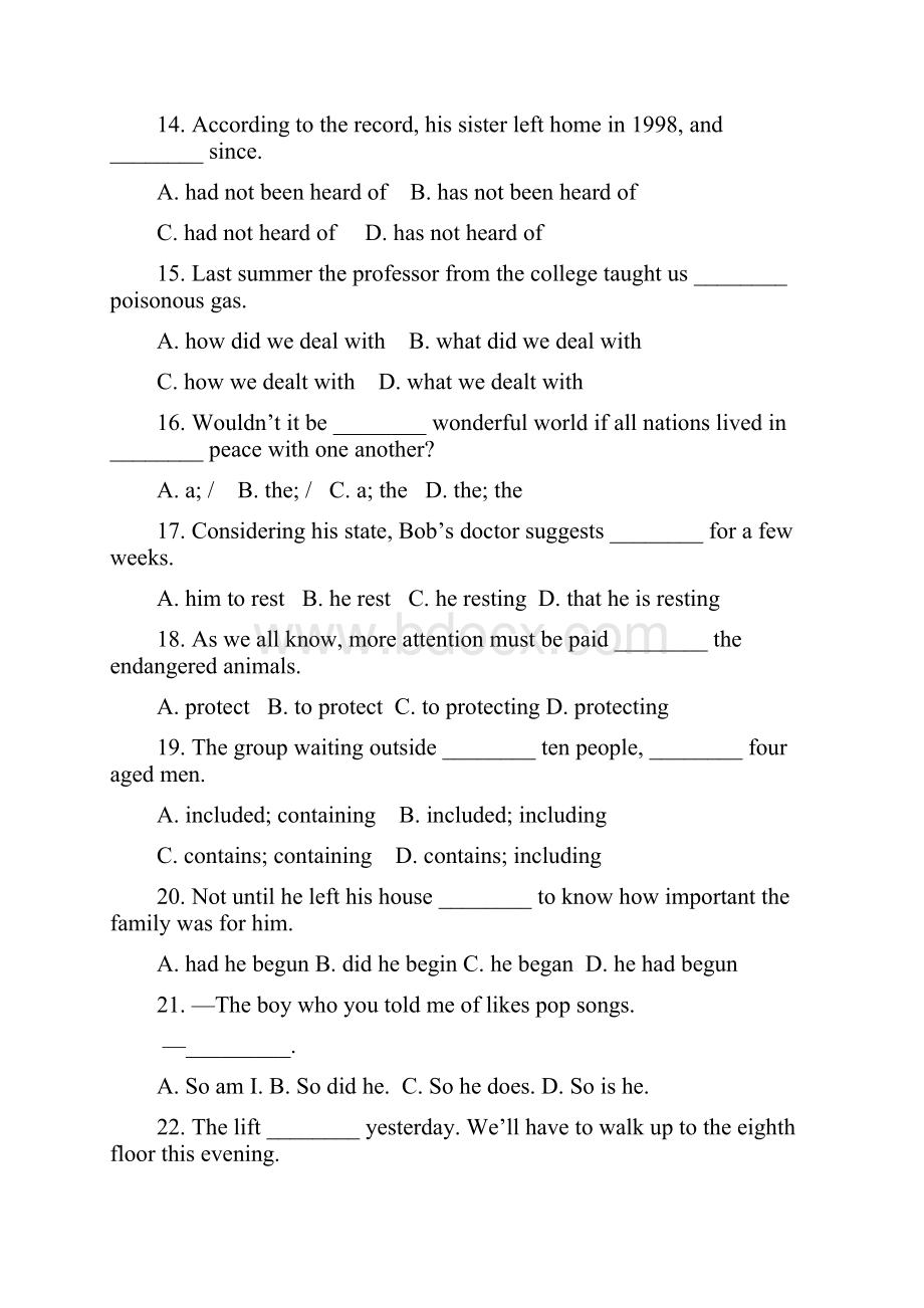 执信中学学年高一上学期期末考试英语.docx_第3页