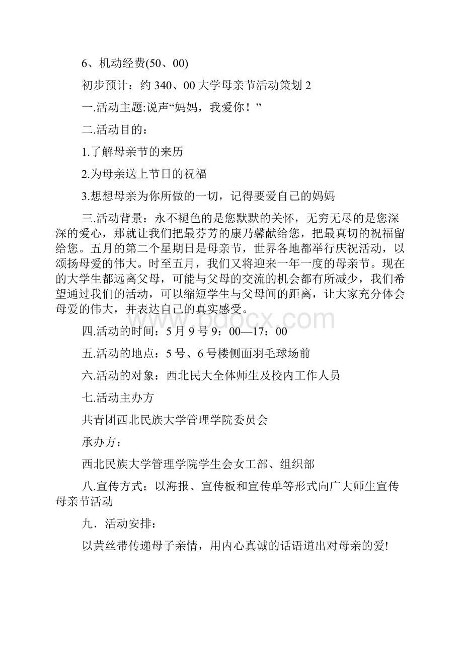 大学母亲节活动策划.docx_第2页