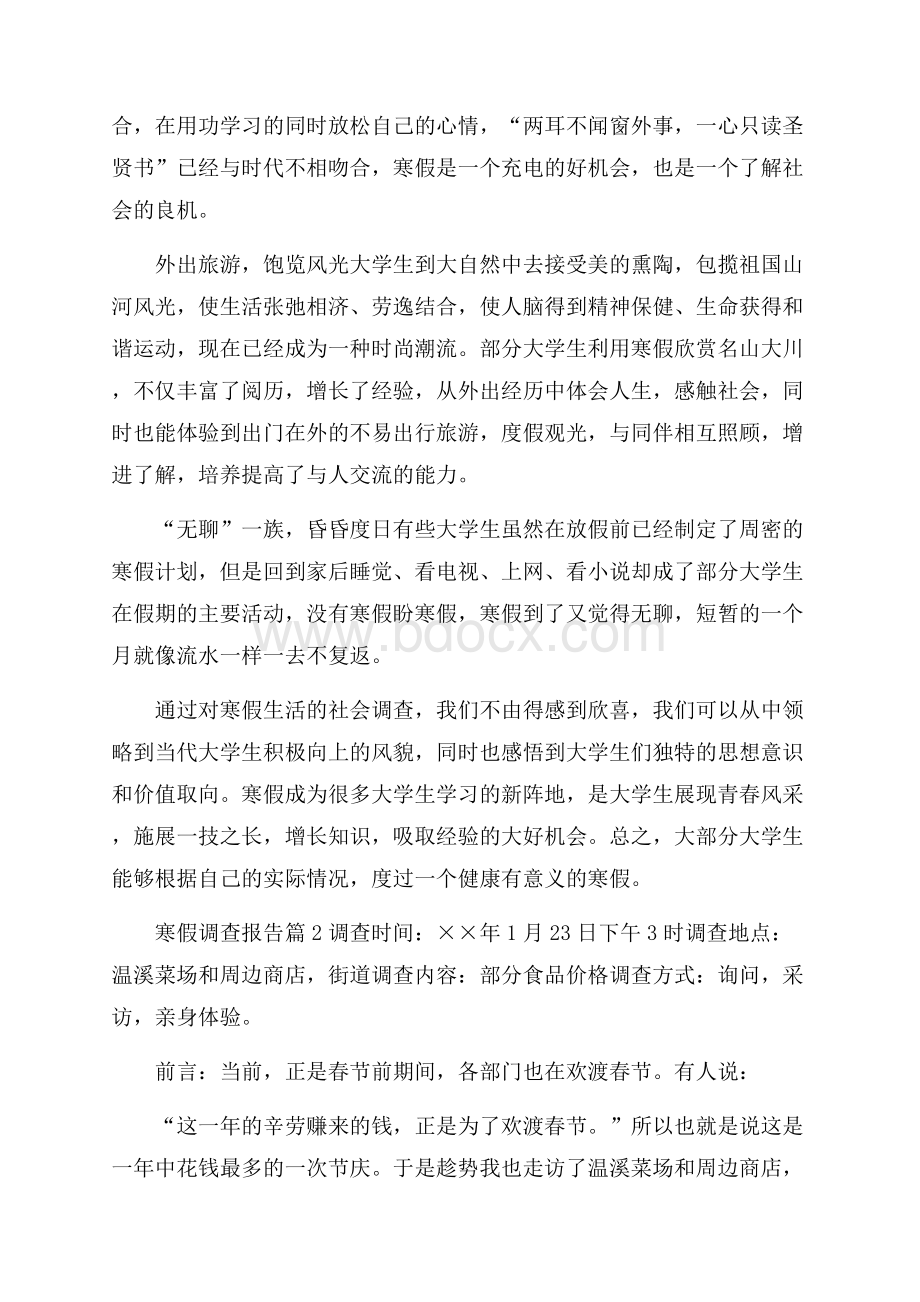 关于寒假调查报告模板合集五篇.docx_第3页