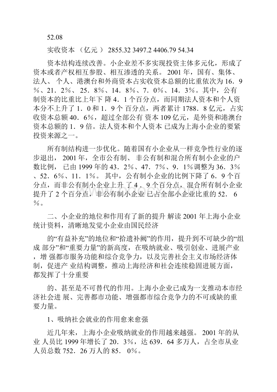 上海小企业改革和发展情况分析10.docx_第2页