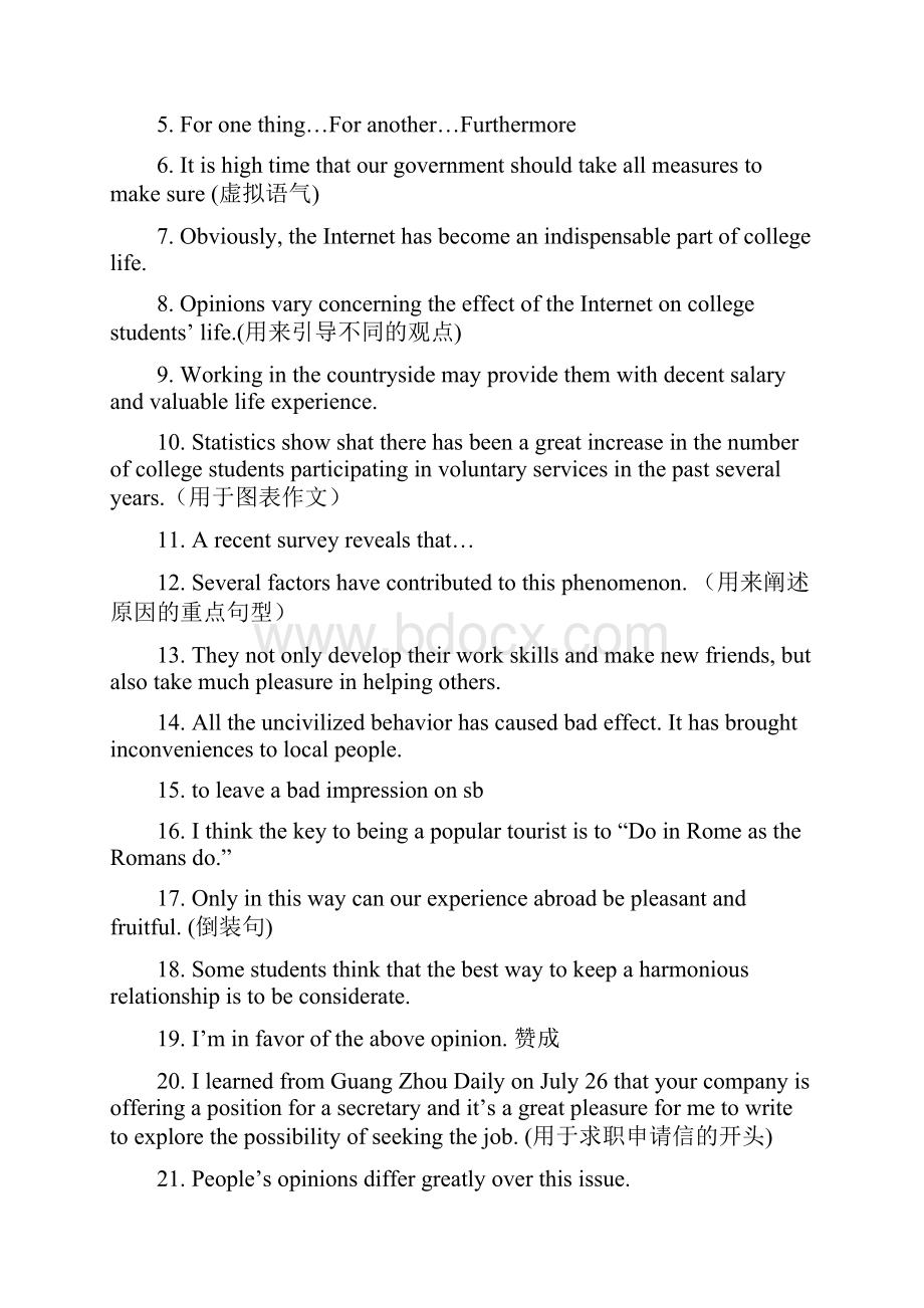 大学英语四六级写作常用短语及句型总结.docx_第3页