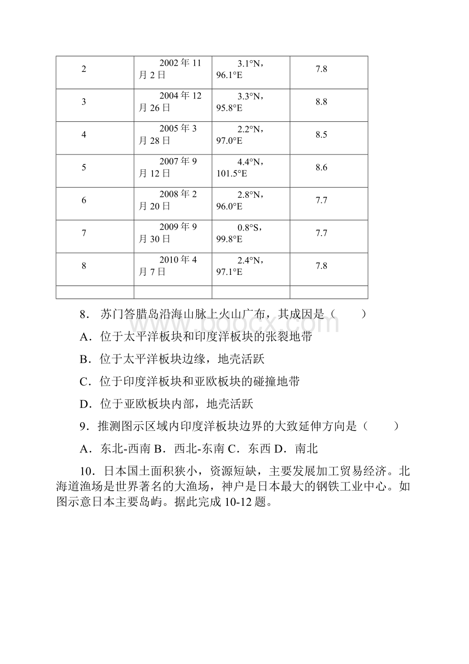 山东省潍坊市中考地理真题试题.docx_第3页