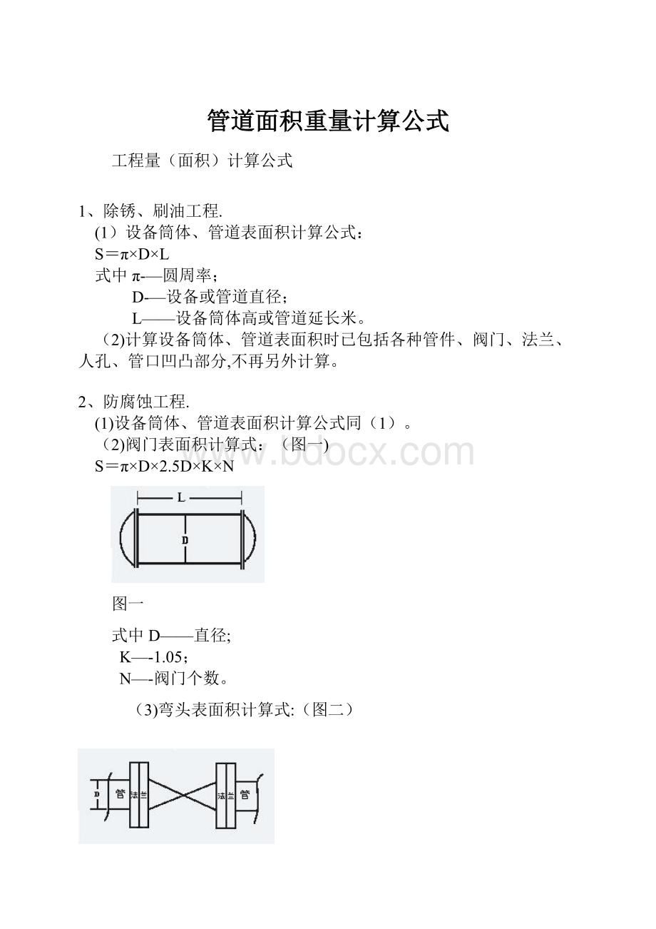 管道面积重量计算公式.docx