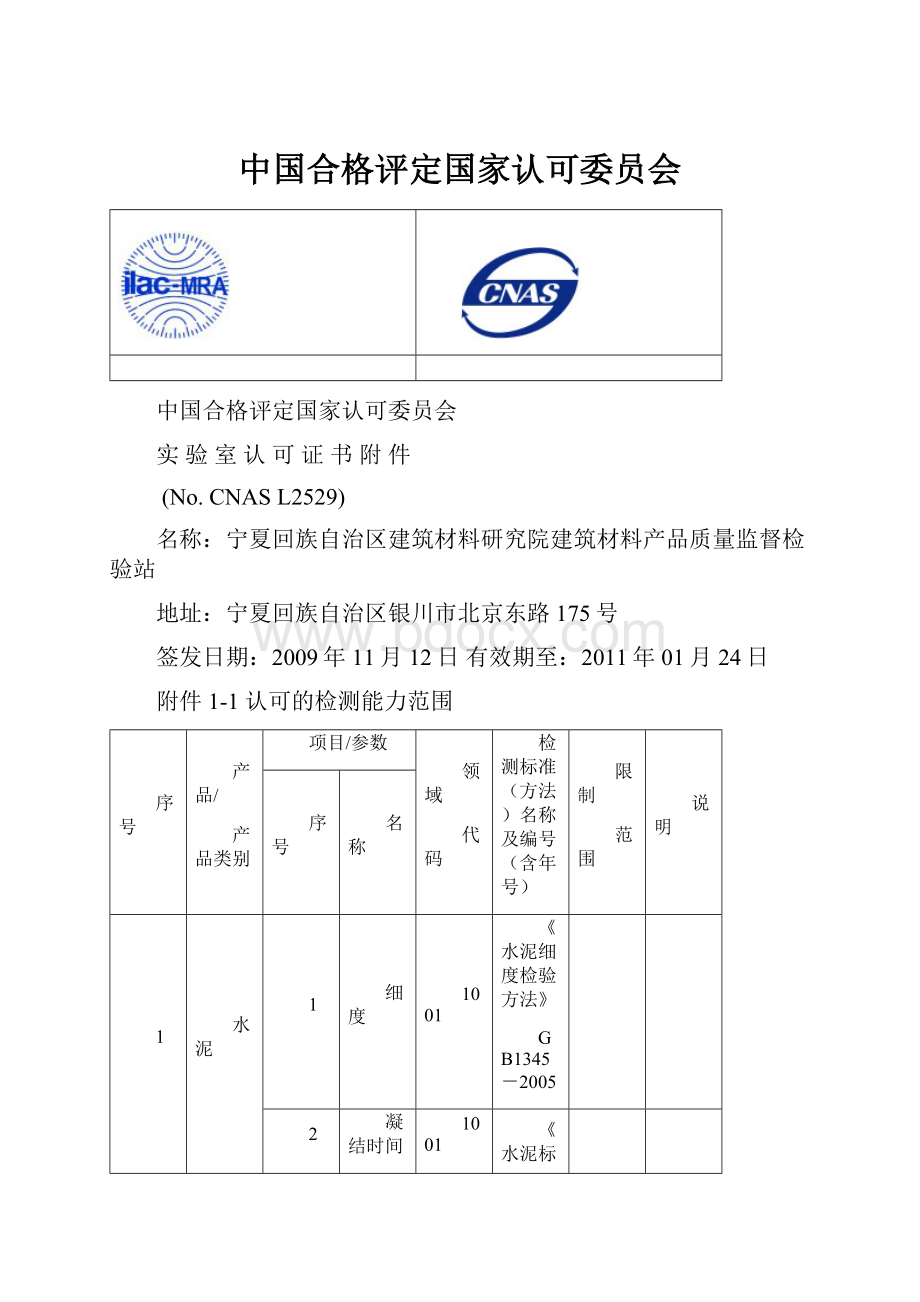 中国合格评定国家认可委员会.docx_第1页