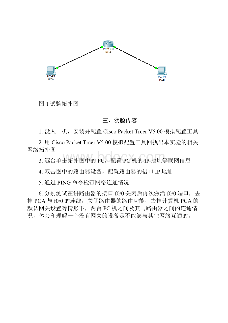 路由器设备接口地址及直联路由的配置.docx_第3页