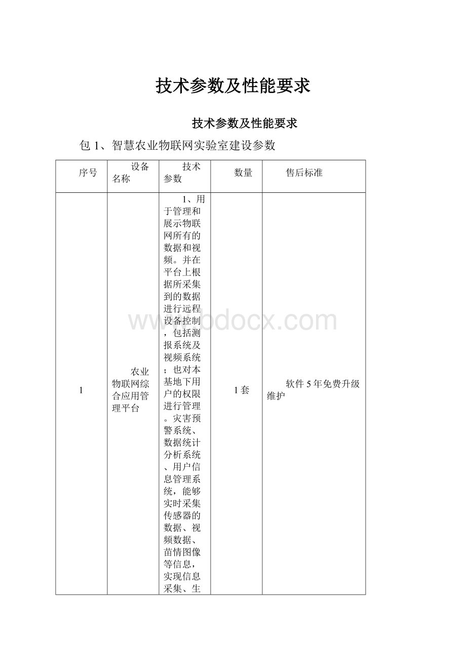 技术参数及性能要求.docx_第1页