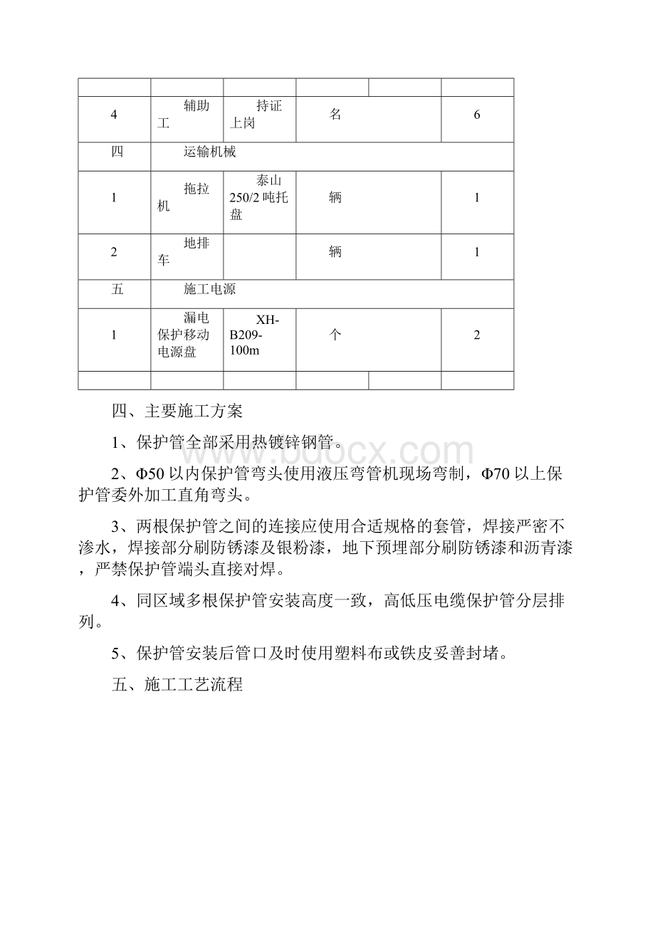 电缆保护管配制安装方案.docx_第3页