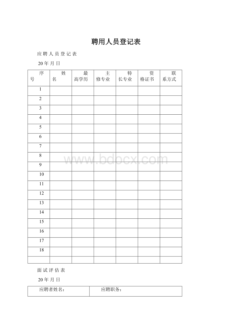 聘用人员登记表.docx_第1页