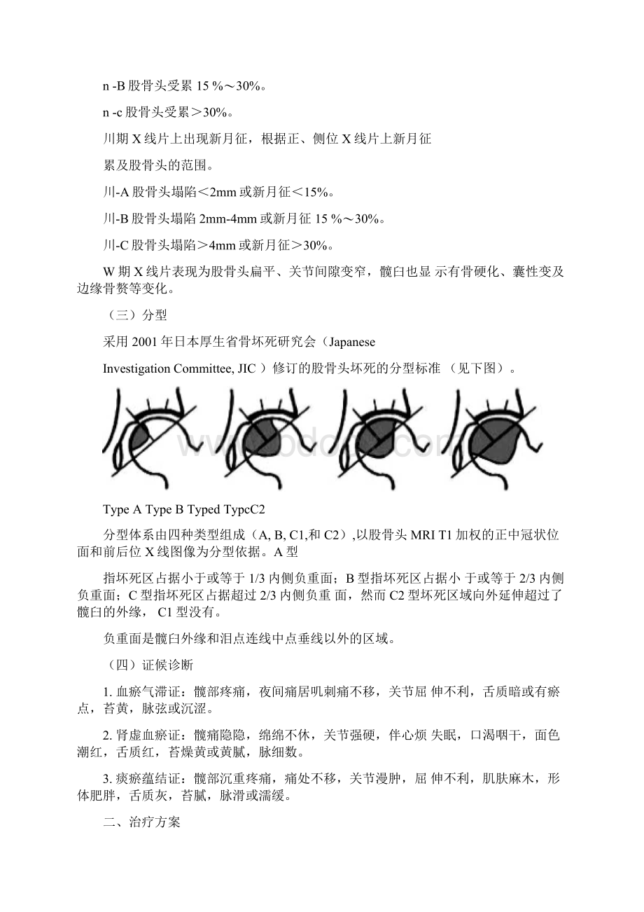 骨蚀股骨头坏死中医治疗方案.docx_第3页