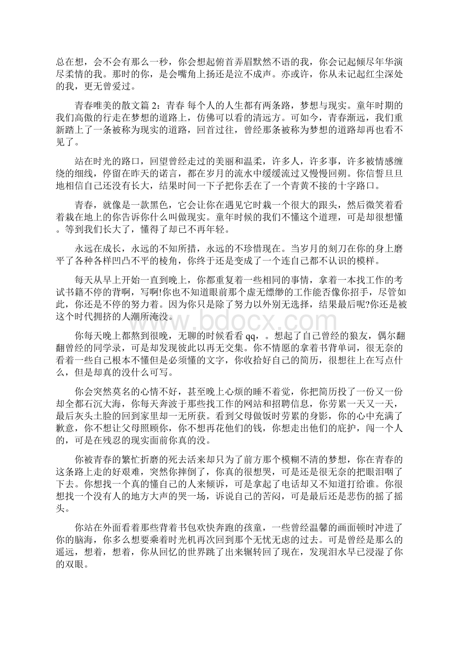 青春励志唯美文章.docx_第2页