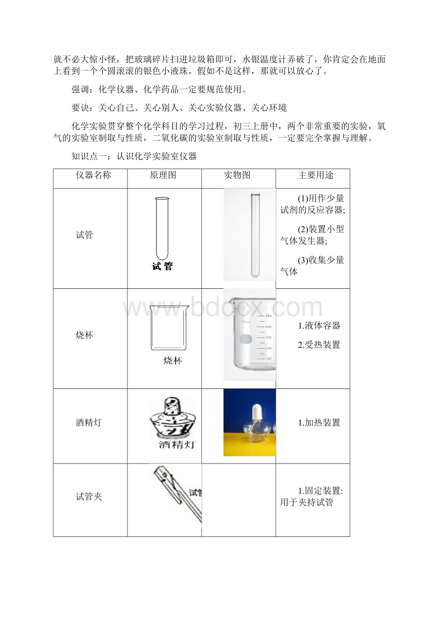 02初中化学第二讲走进化学实验室一教案语文.docx_第3页