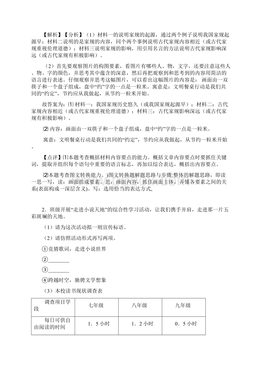 初中口语交际与综合性学习练习题及答案100.docx_第2页