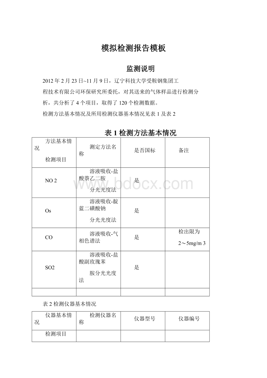 模拟检测报告模板.docx