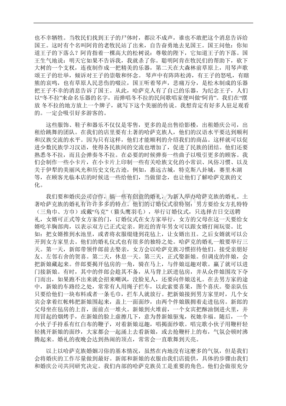 少数民族资源开发创业计划书.docx_第3页