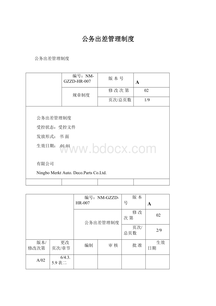 公务出差管理制度.docx_第1页