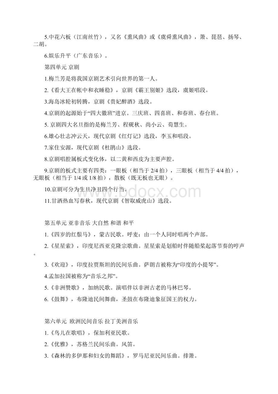 最新高中音乐鉴赏重要知识点.docx_第3页