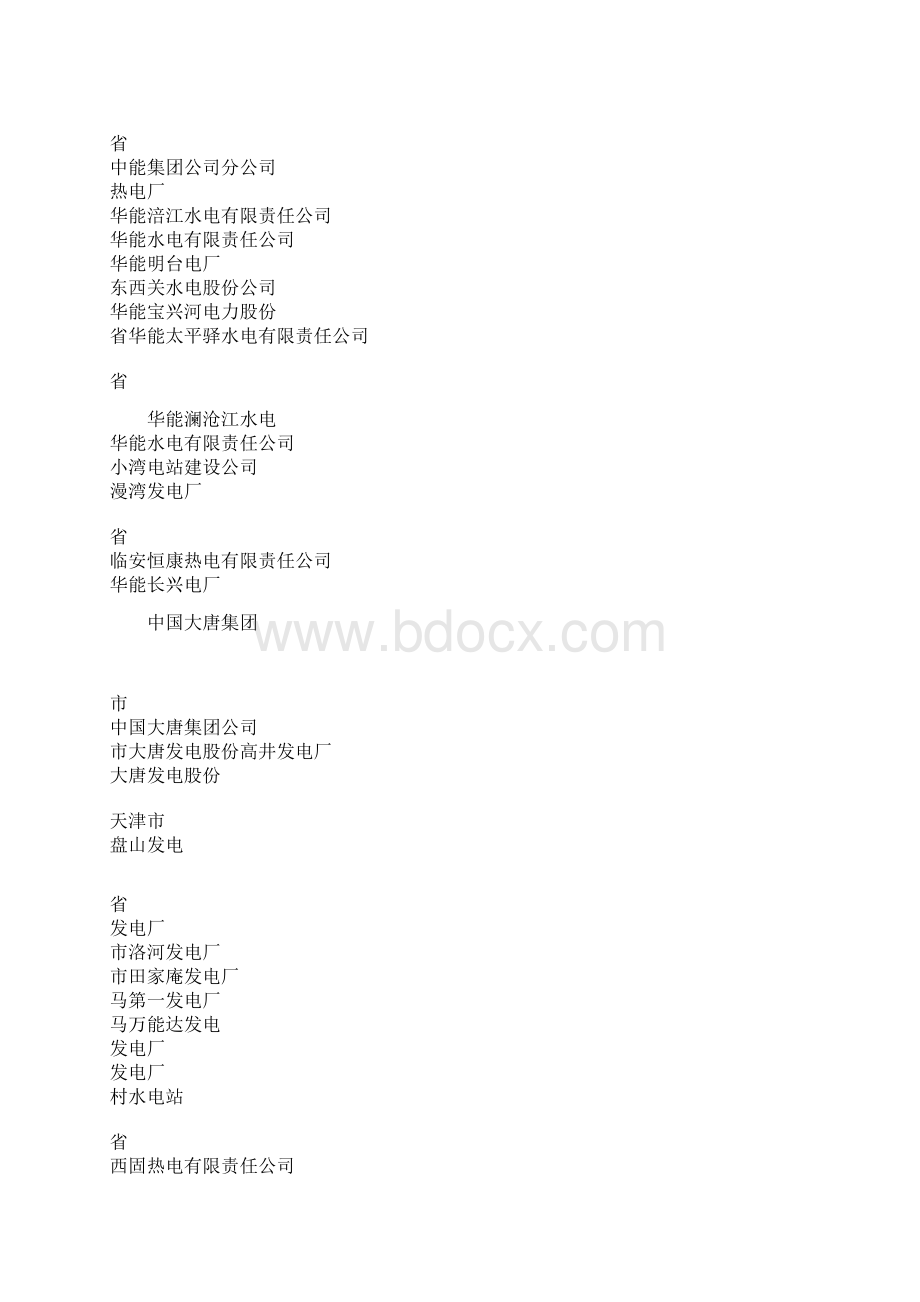 我国火力发电厂分布.docx_第3页