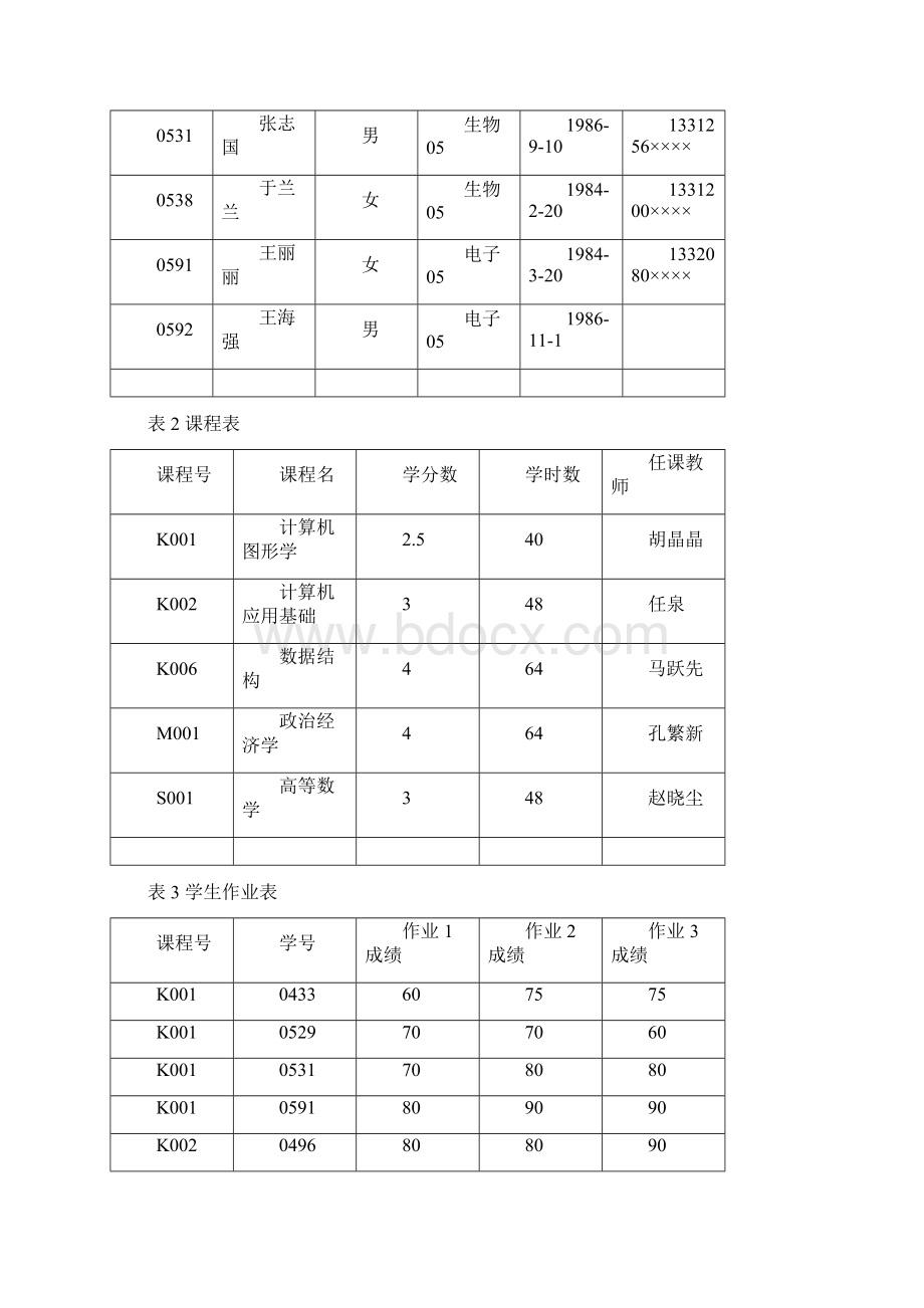 数据库系统原理实验报告SQL查询语句.docx_第2页