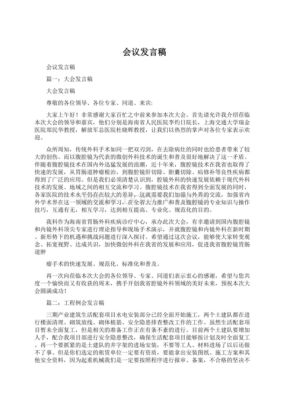 会议发言稿.docx_第1页