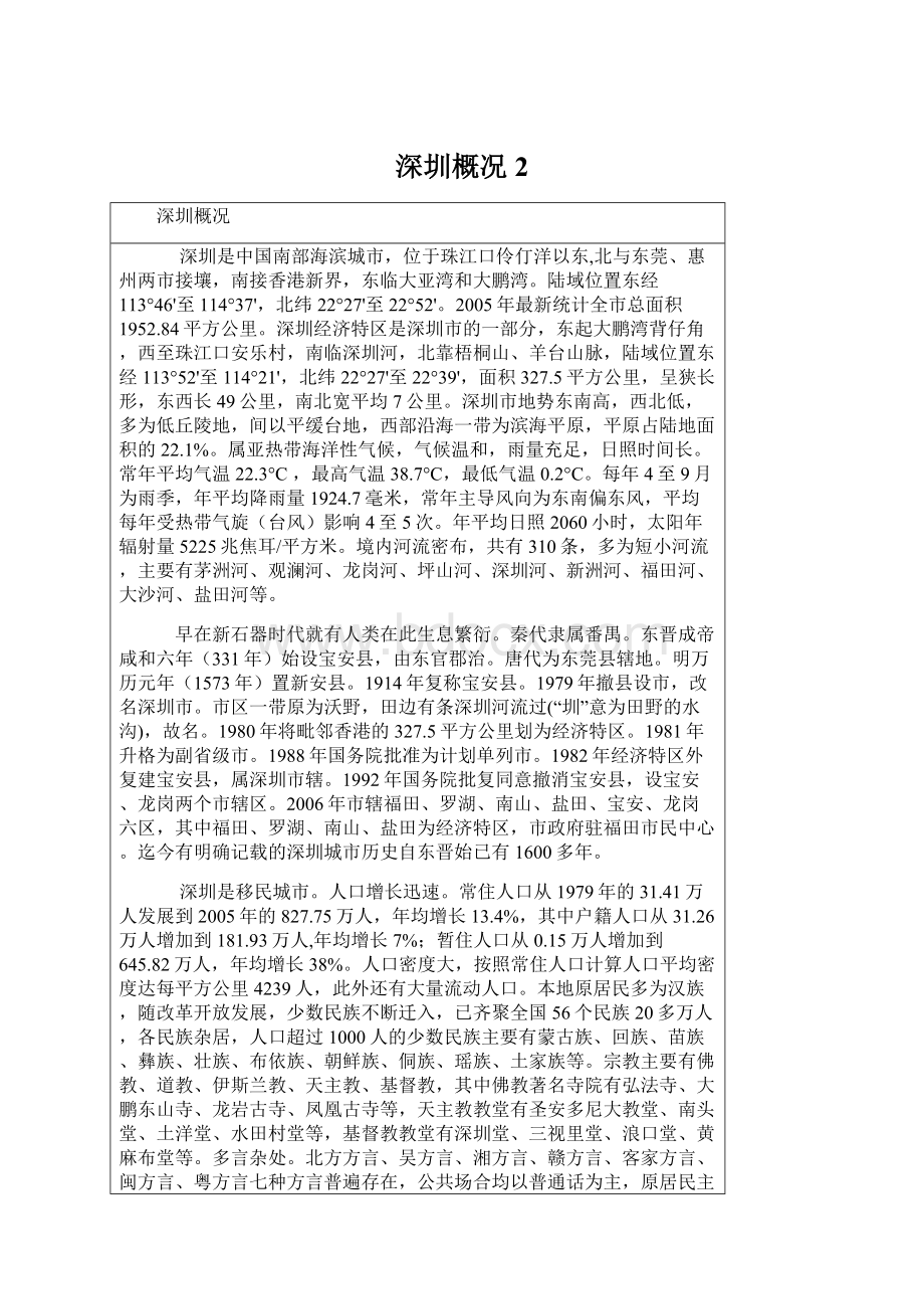 深圳概况2.docx_第1页