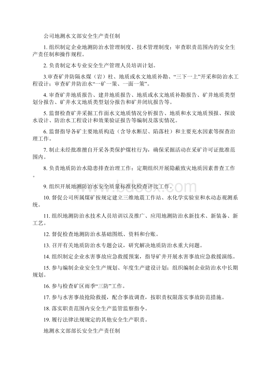 安全生产责任制地测防治水.docx_第2页