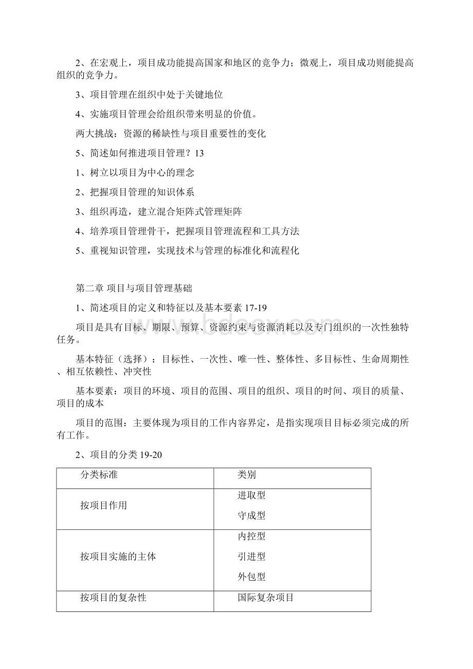 自考 30446现代项目管理 复习重点.docx_第2页