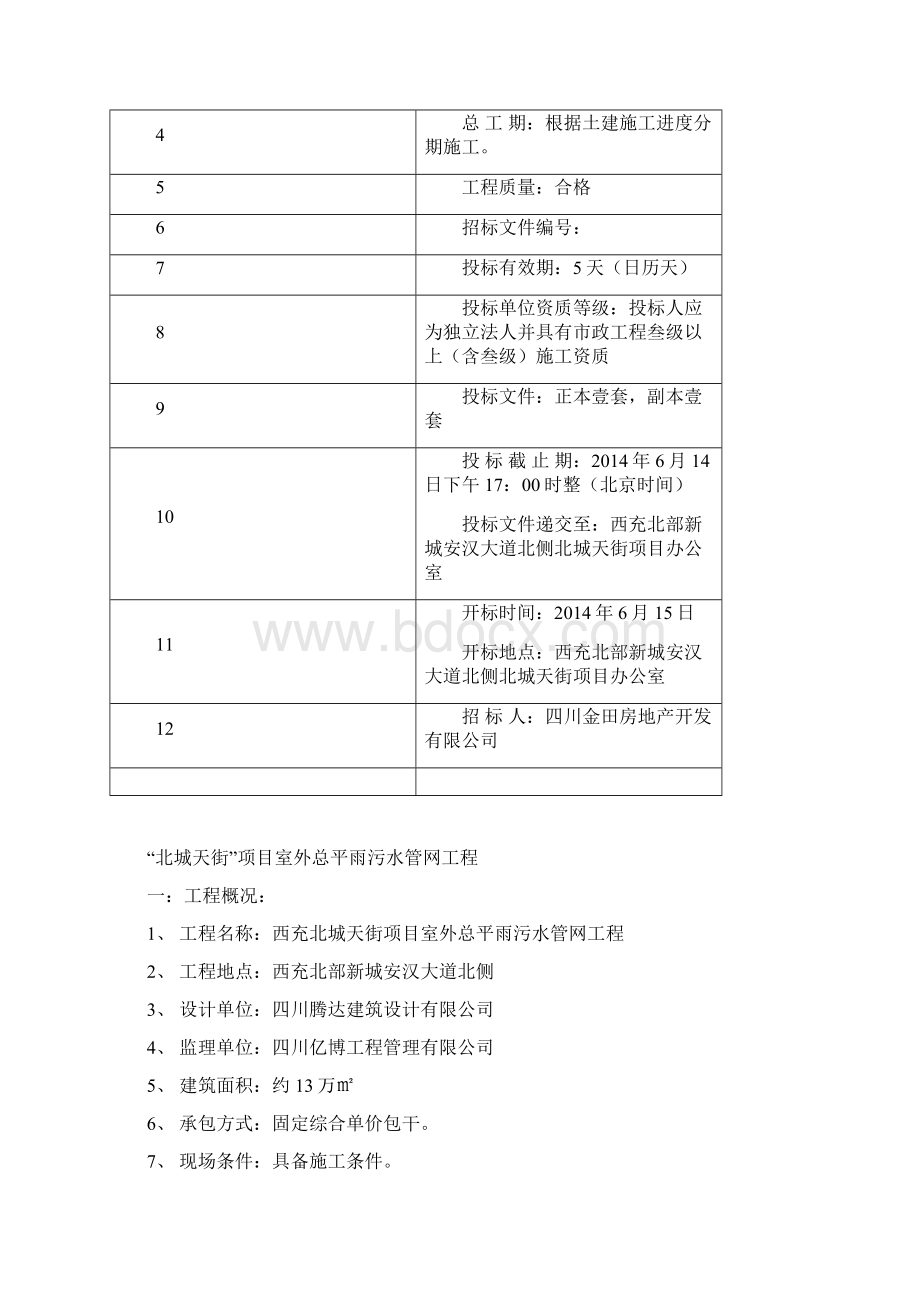 总平雨污水管网招标文件.docx_第2页