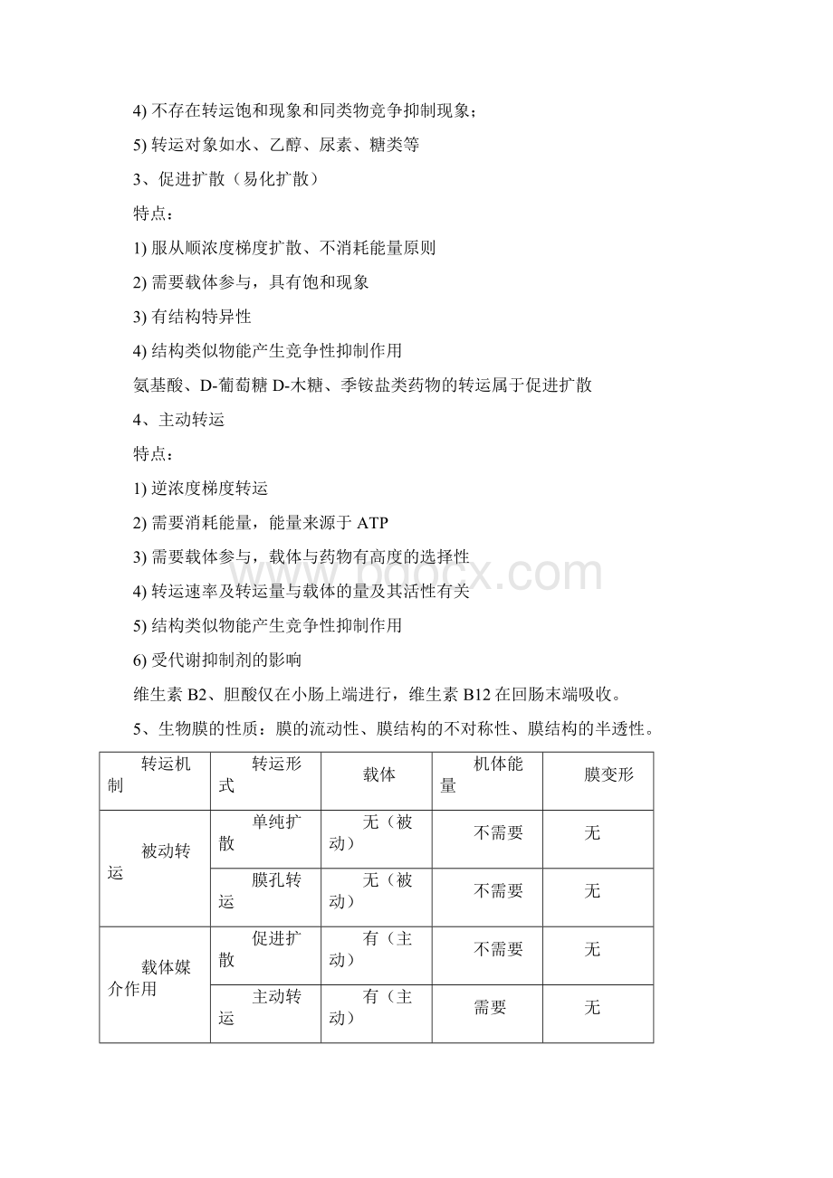 药代动力学期末复习总结.docx_第3页