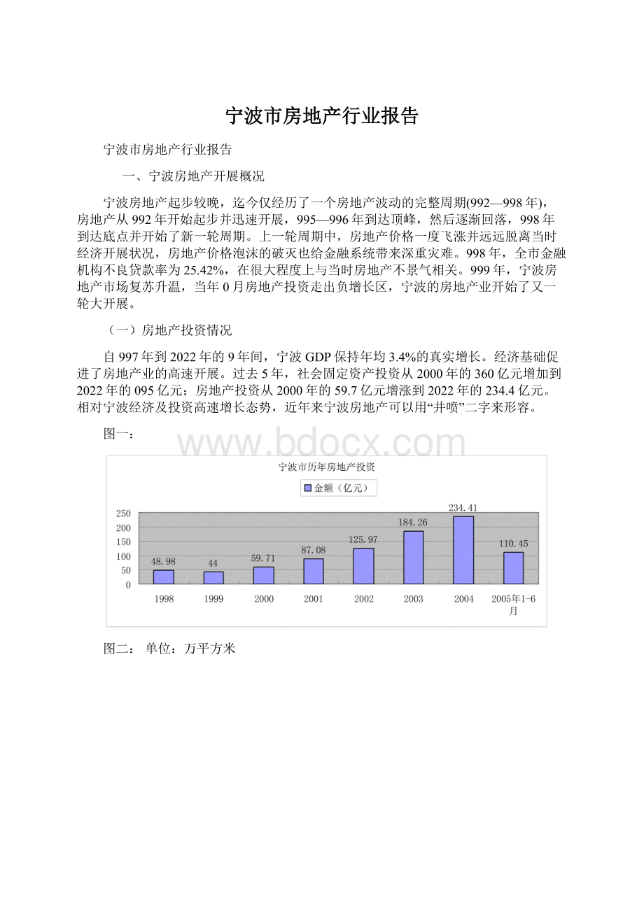 宁波市房地产行业报告.docx_第1页