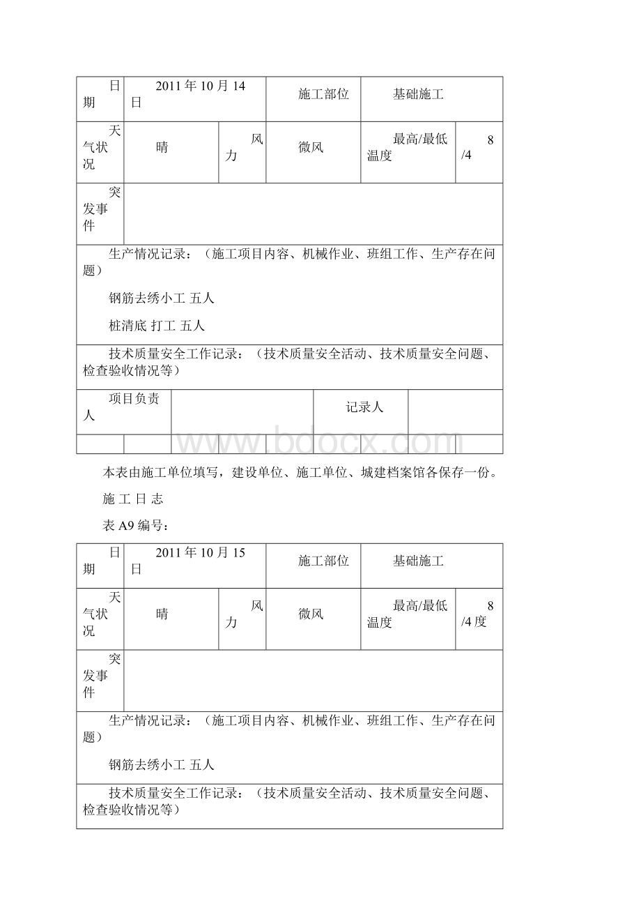 施工日记样本.docx_第2页