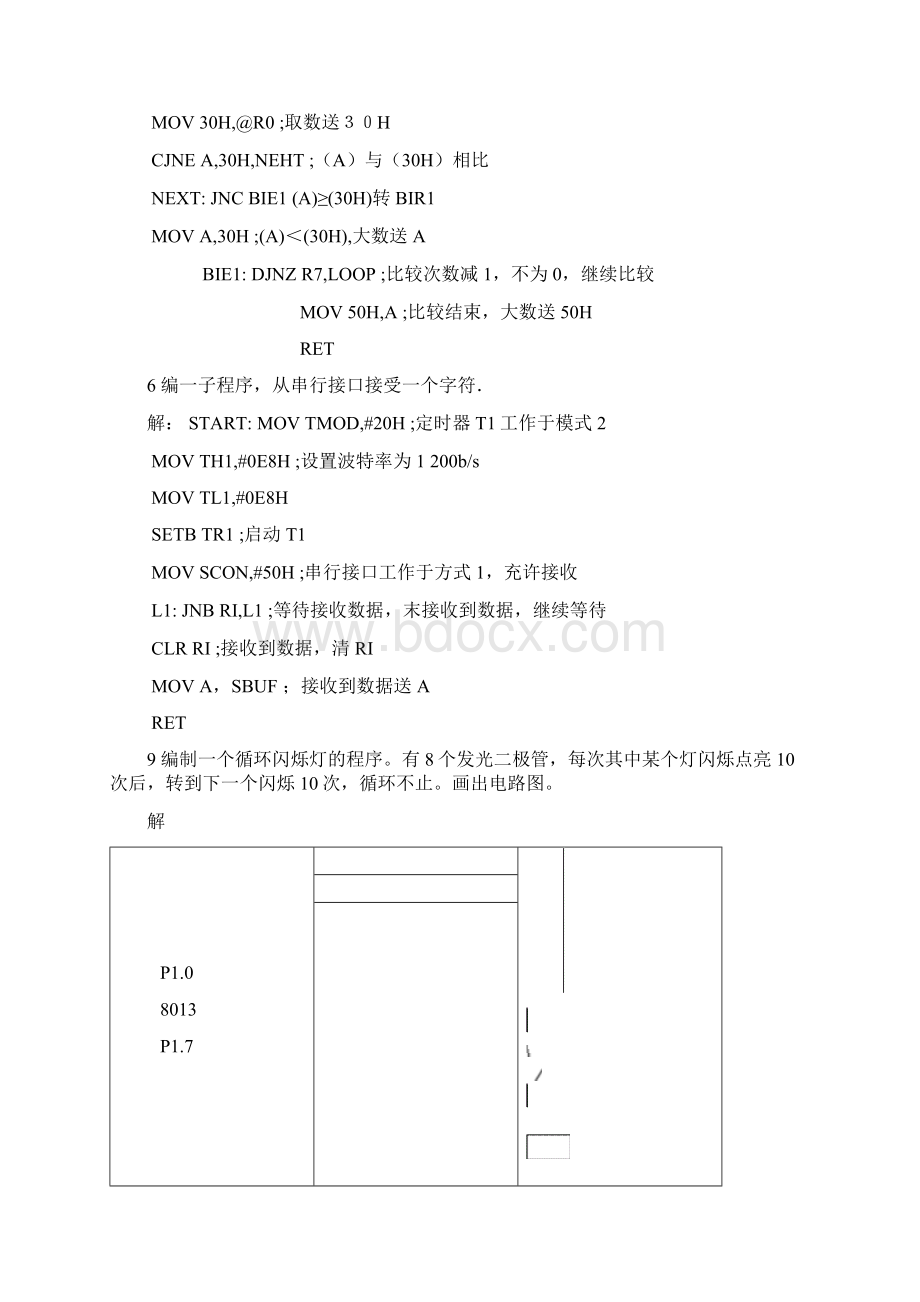 1 编程将片内RAM30H单元开始的15B的数据传送到片外RAM3000H开始的单元中去.docx_第2页