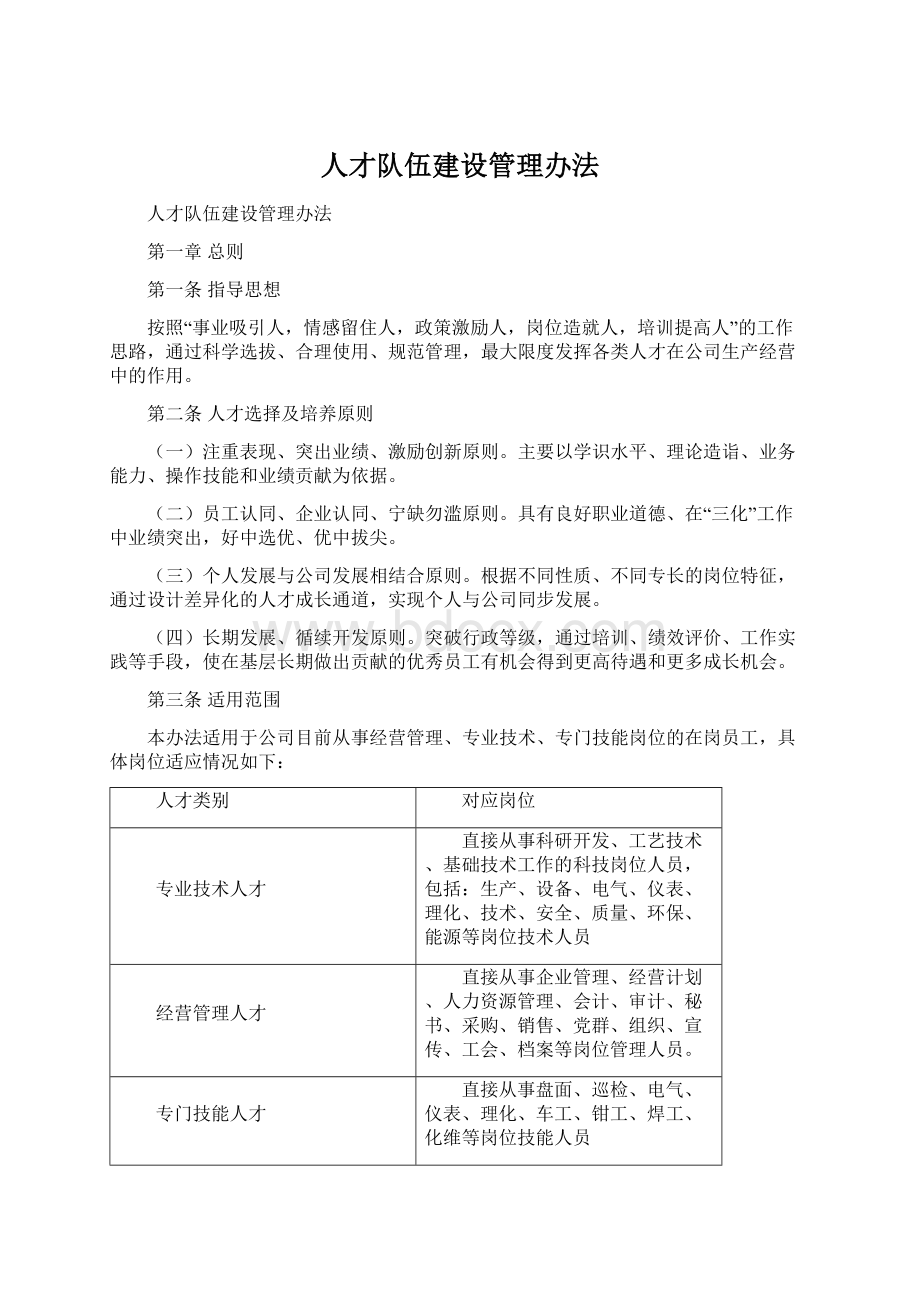 人才队伍建设管理办法.docx_第1页