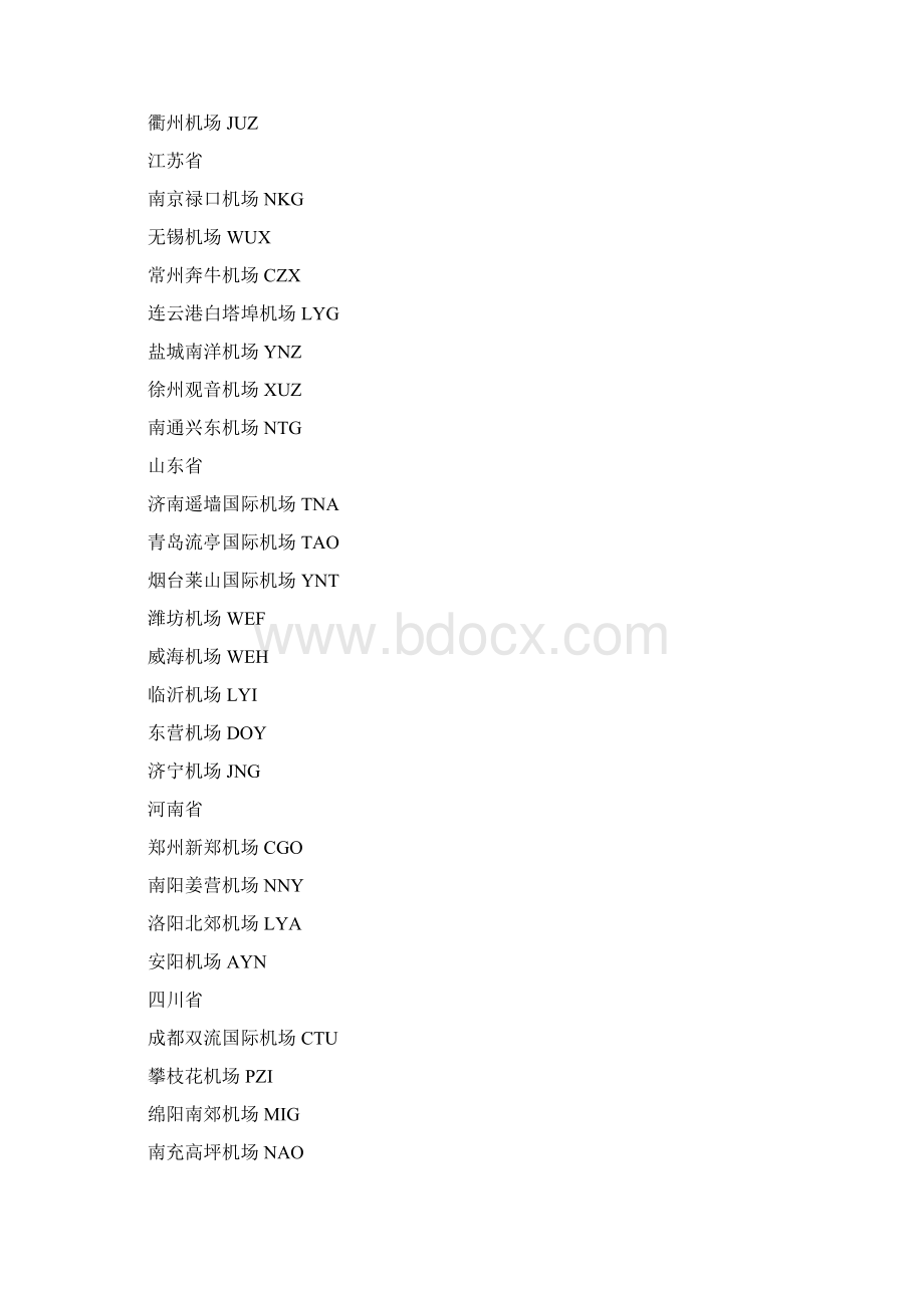 全国各省机场大全.docx_第3页