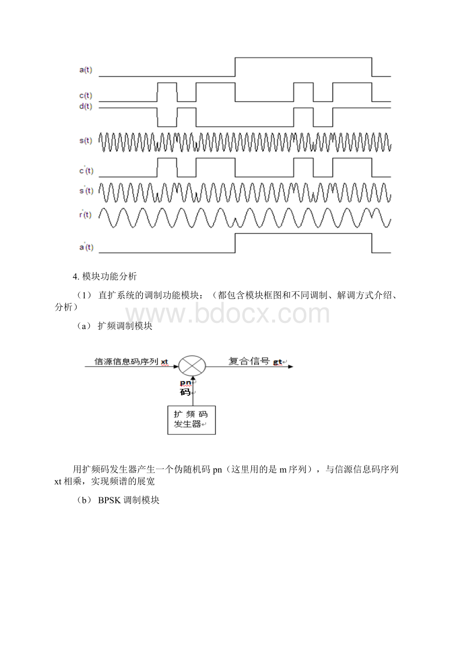 基于MATLAB的直接序列扩频通信系统课程设计报告.docx_第3页