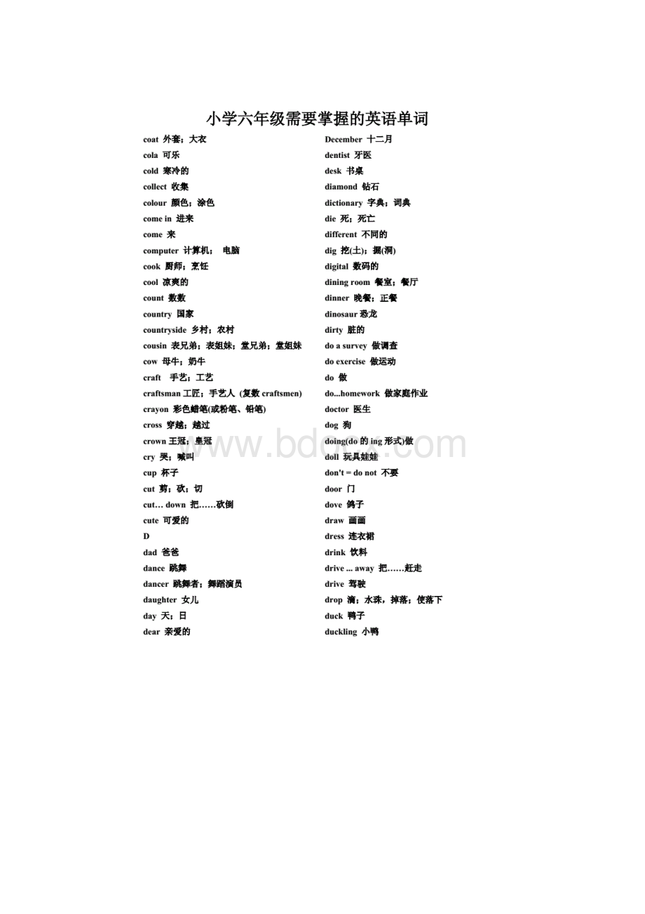 小学六年掌握6000英文单词.docx_第3页