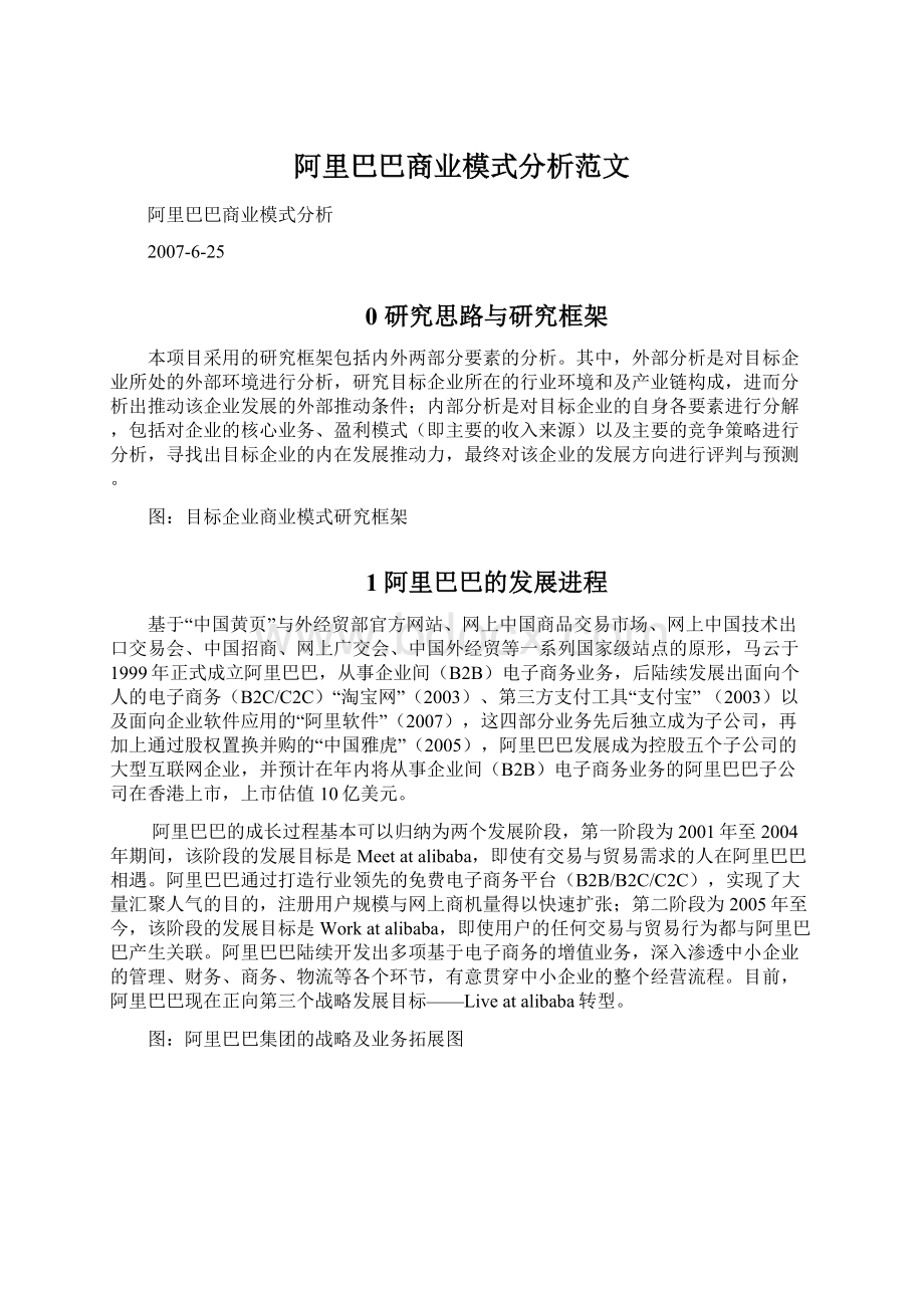 阿里巴巴商业模式分析范文.docx