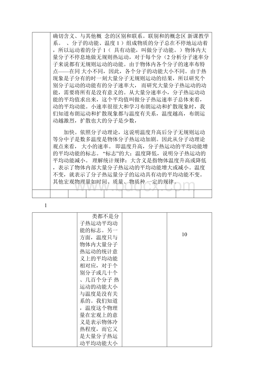 高中物理选修三选修3 3第七章第五节分子平均动能分子势能分子内能 教案.docx_第2页