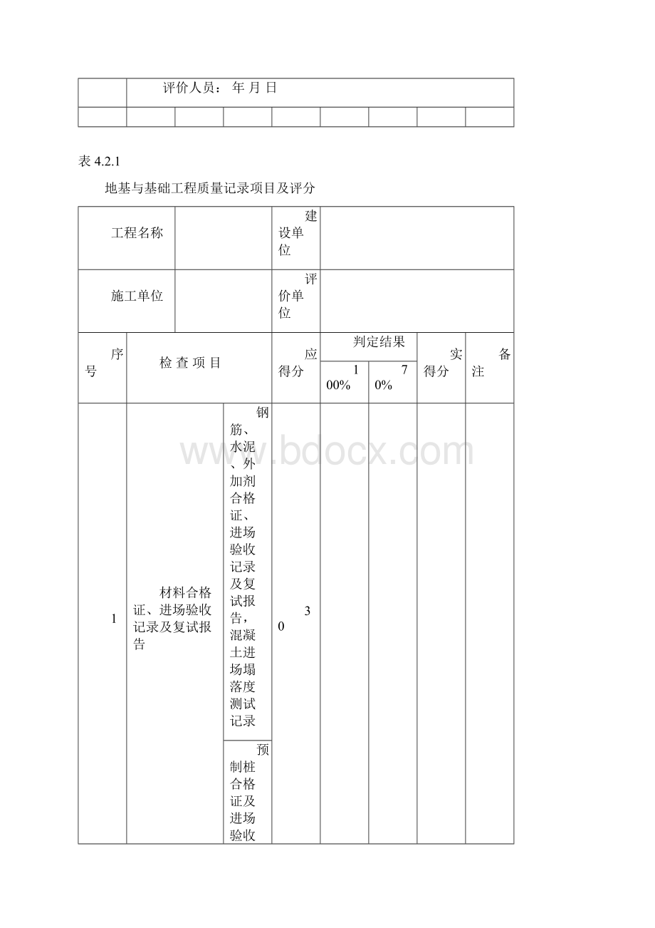 GBT50375建筑工程施工质量评价标准全套表格.docx_第2页