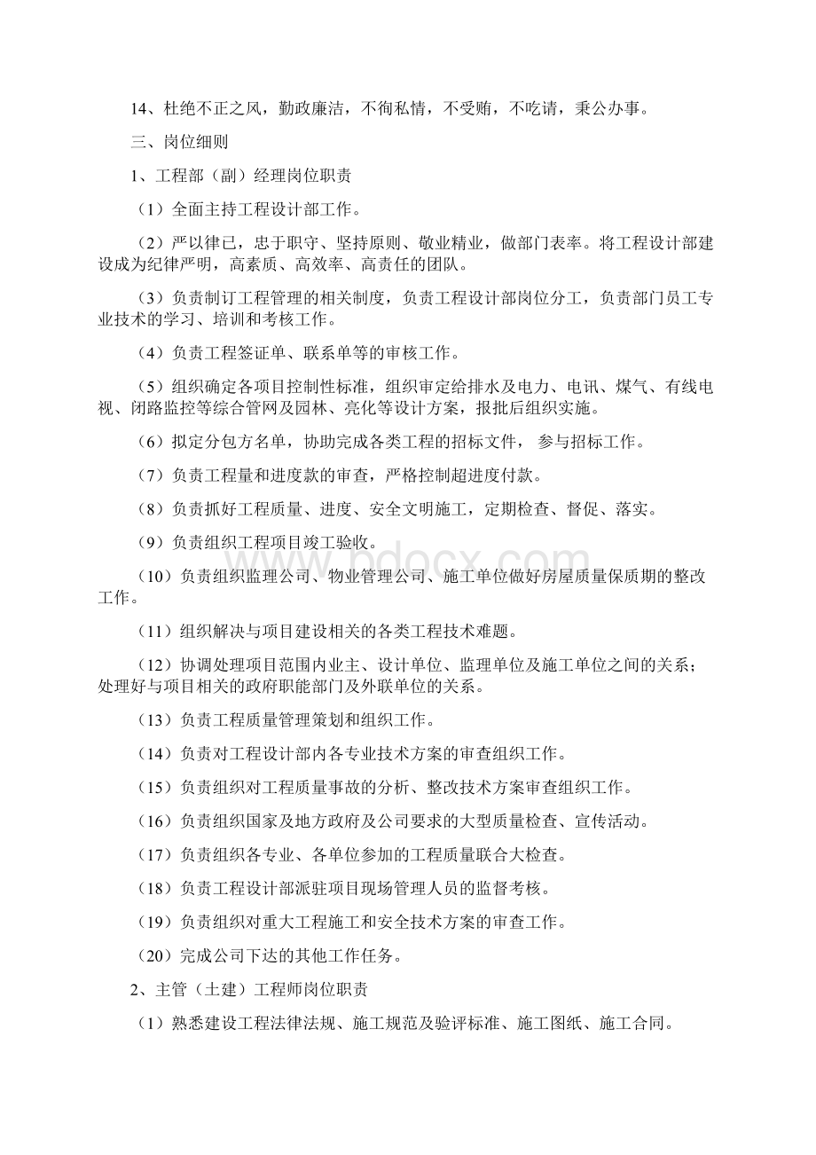 完整版工程设计部人员岗位职责.docx_第2页