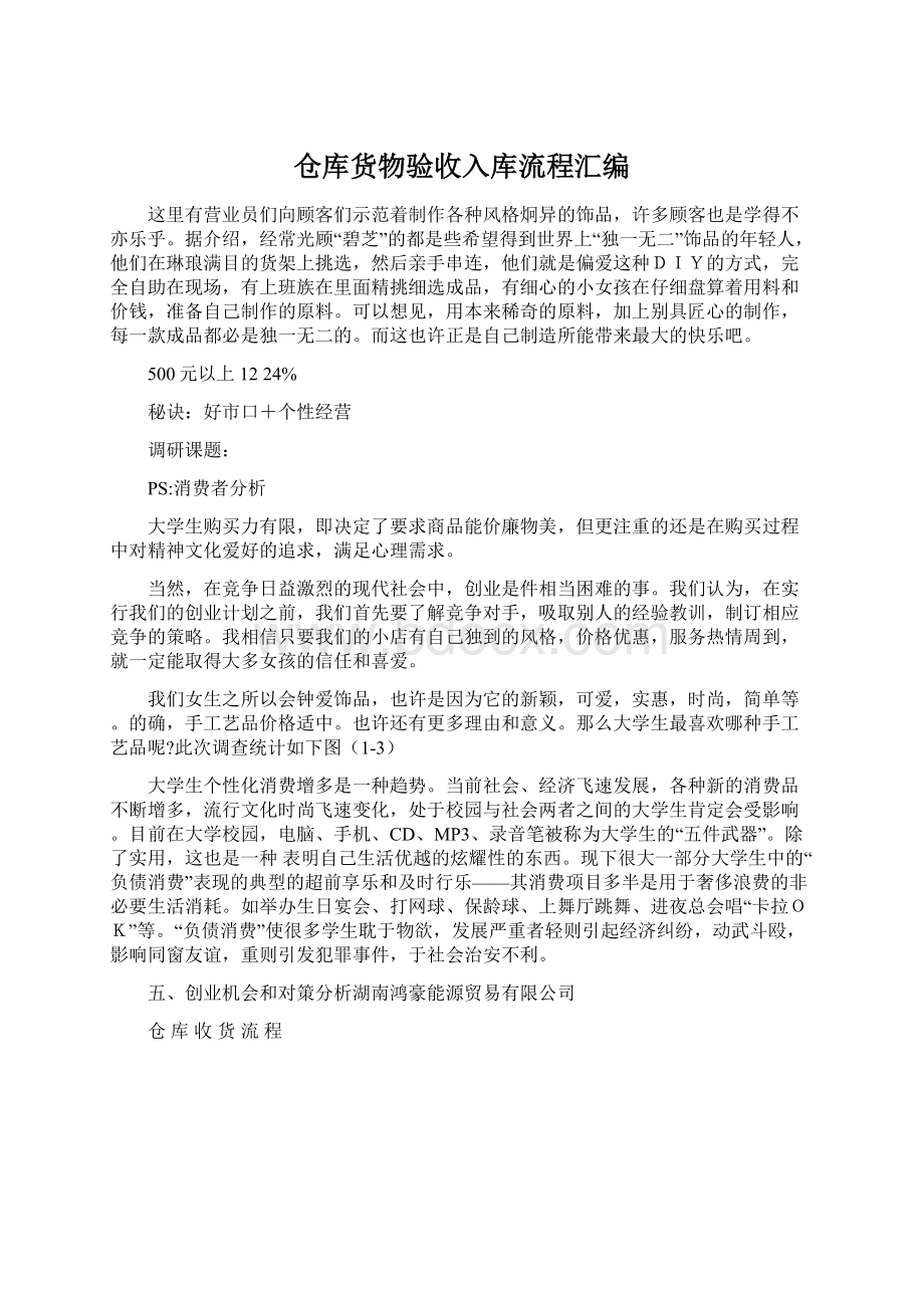 仓库货物验收入库流程汇编.docx_第1页