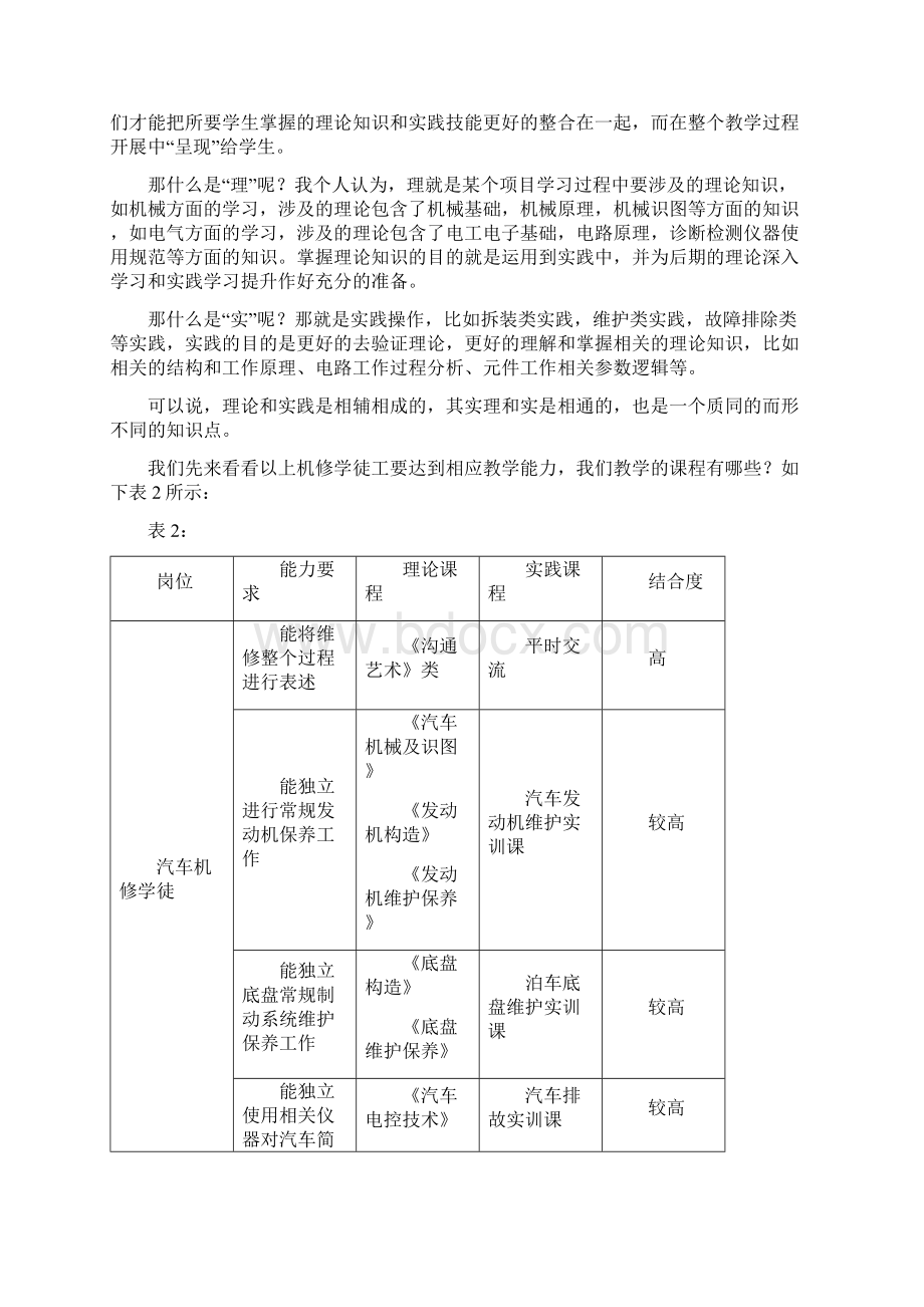 从工作岗位能力要求构建汽车维修一体化教学.docx_第3页