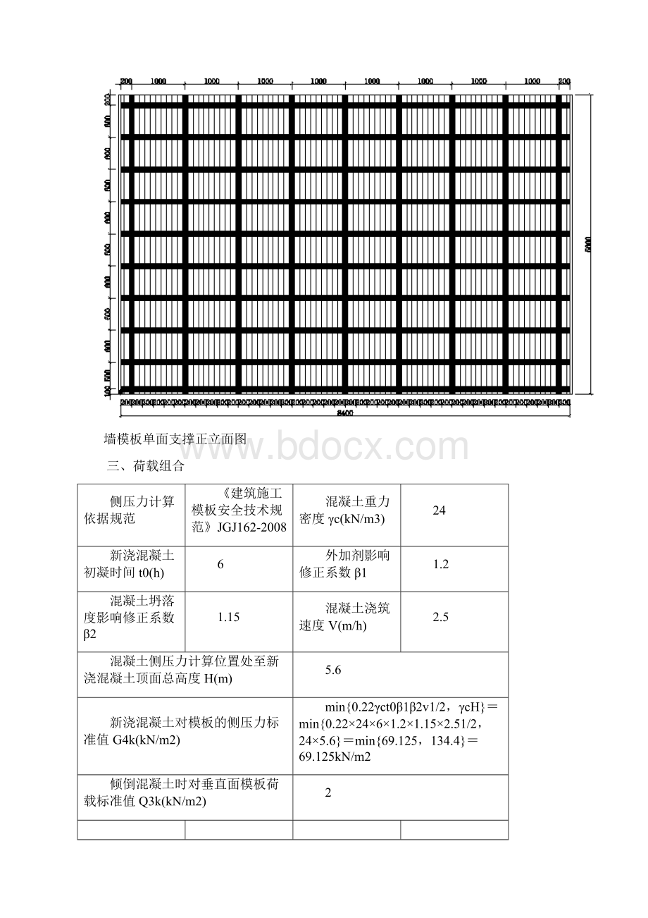 墙模板单面支撑800计算书.docx_第3页