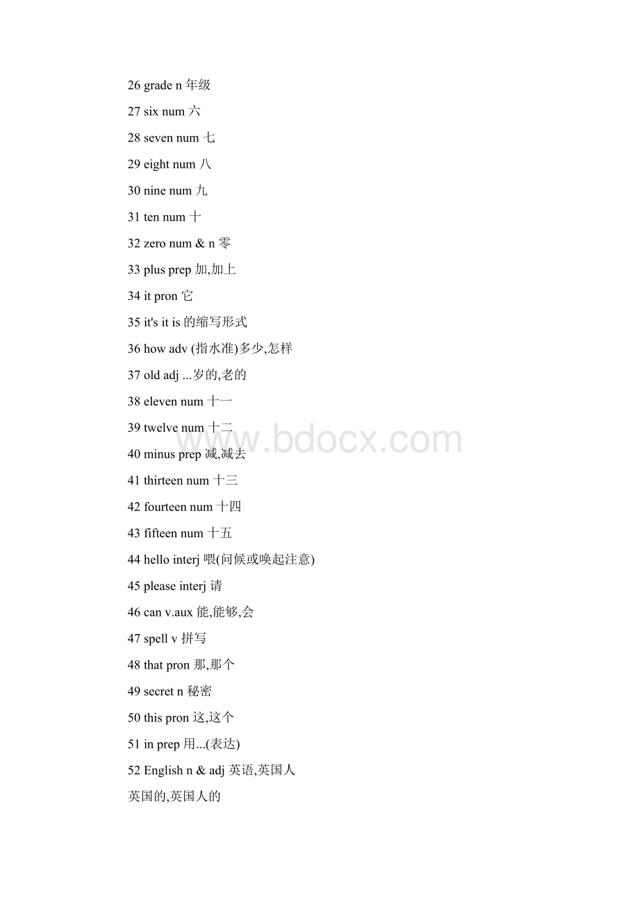 初中一年级英语上册单词人教版.docx_第2页