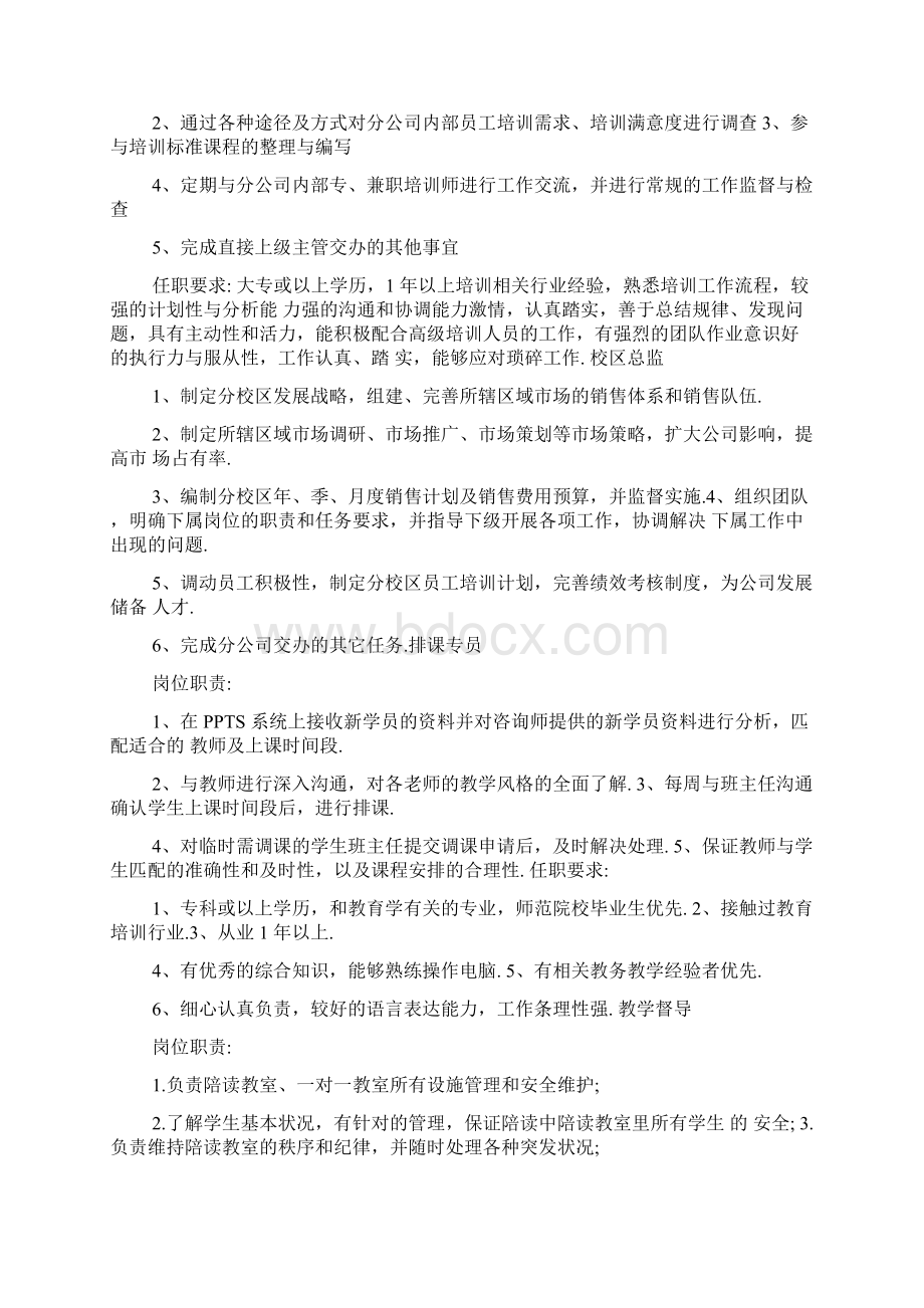 辅导机构教师岗位职责.docx_第3页