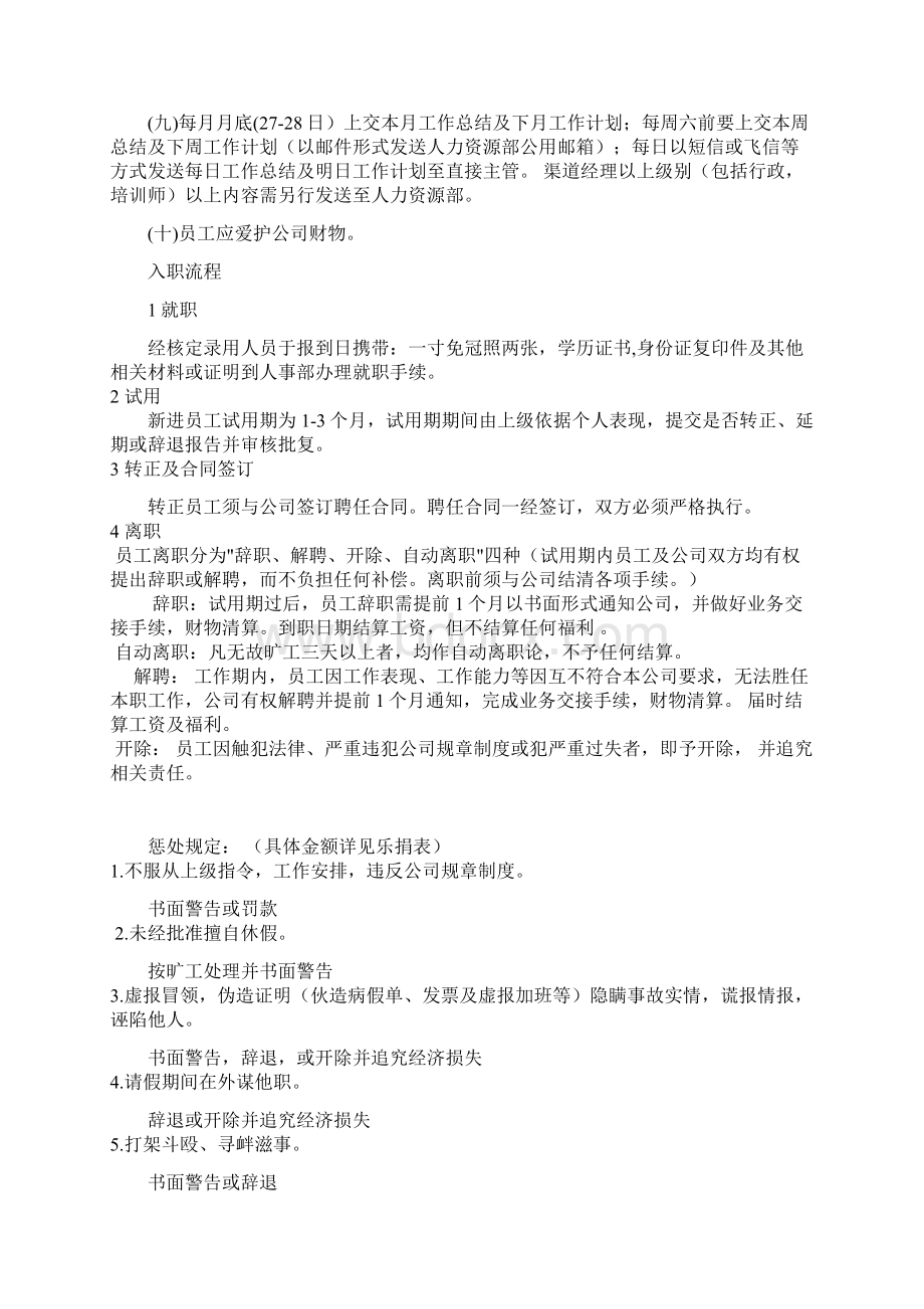 人力资源员工工作手册试行资料.docx_第2页